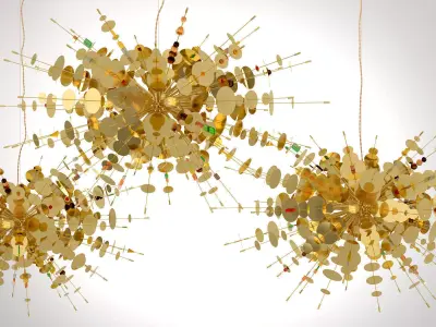 Confetti Chandelier 3D model