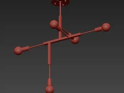 LAMBERT FILS STUDIO CLIFF SUSPENSION LAMP black 3D model