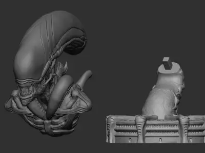 Xenomorph Bust 3D print model