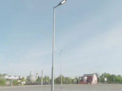 Street Light 12 version 6 5m with pole 2 Low-poly 3D model