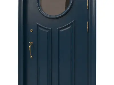 Entrance classic door 44 3D model