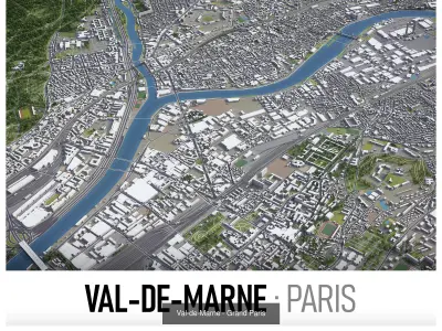 Paris - Grand Paris 3D Model Pack