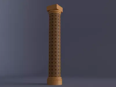 Ornamental column 2 3D model