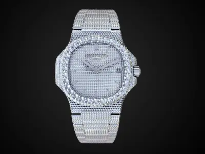 Patek Philippe Nautilus 5711 luxurious watch Low-poly 3D model