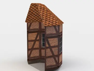 House oriel Low-poly 3D model