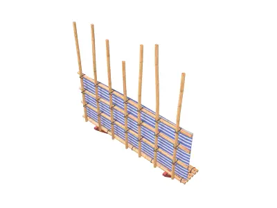 Scaffold v2 001 Low-poly 3D model