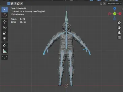 Scifi Character - Cyberpunk Mercenary 3D model
