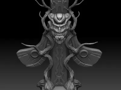 Fantasy totem 3D model