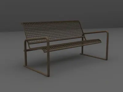 Bench chair 3D model