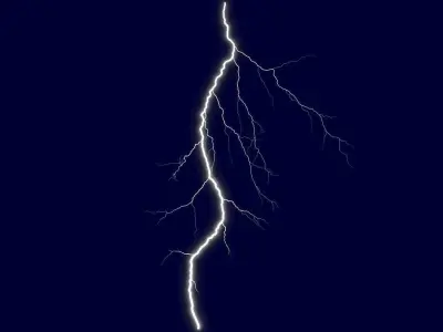 Realistic Lightnings Bundle 05 - 10 pack CG