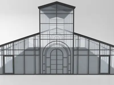 ATRIUM TENT STRUCTURE 3D model