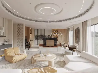    villa interior scenes 3D model