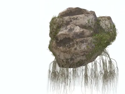 Realistic Giant Rock Ivy 3D  Low-poly 3D model