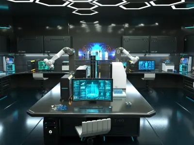 Sci Fi Interior laboratory 3D model