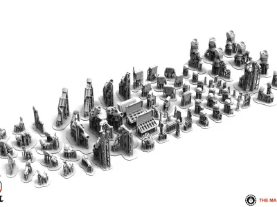 Universal Guard - Heavy Weapons Set 2 3D print model