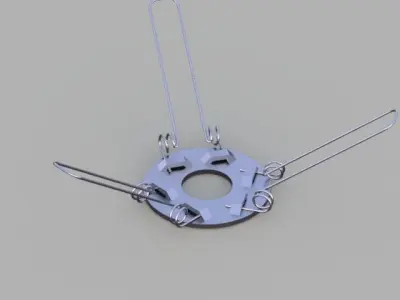 3 Arms Support Shade Spring 3D print model