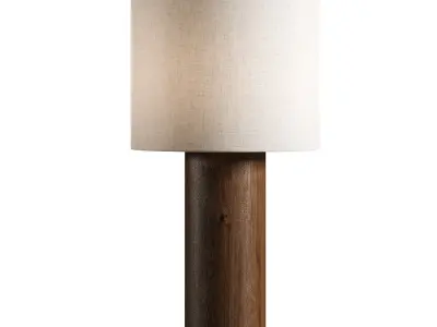 Ferm Living Post Floor Lamp Eclipse Lampshade 3D model