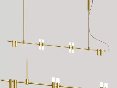 Track lamp Liberty pipe by Forstlight 3D model