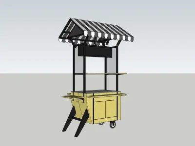 Street Food Cart  3D model
