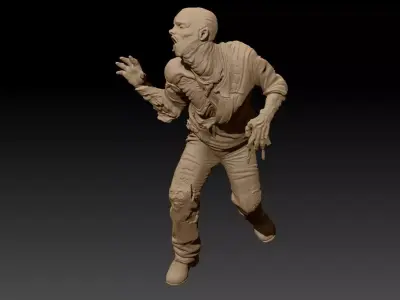 ROBOCOP Melting Man Printable and Renderable 3D model 3D print model