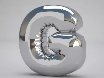 G Balloon Silver 3D model