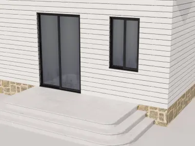 Cottage Houses Collection 1 Low-poly 3D model