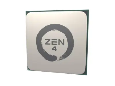 AMD AM4 Zen 4 CPU V1 001 3D model