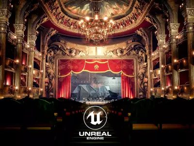 Opera House Environment Kit - UE5 Low-poly 3D model