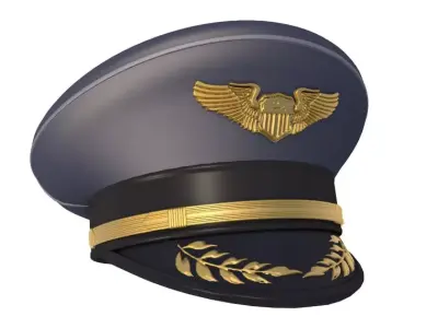 Pilot Hat 3D model