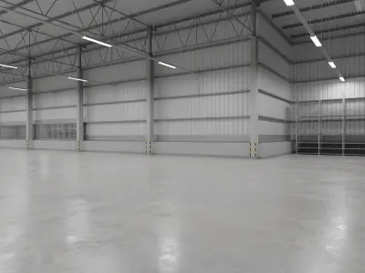 Warehouse Interior 9 Low-poly 3D model