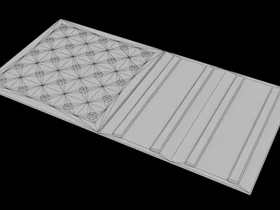 Japanese tactile tile Low-poly 3D model