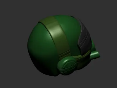 helmet high poly sculpt 3d printable ver 7 3D model 3D model 64