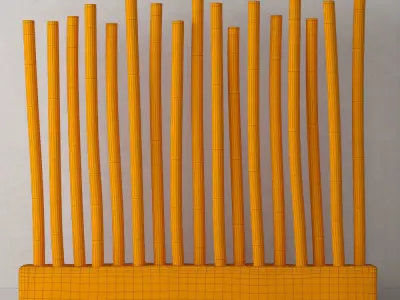 Decor from old branches 3D model