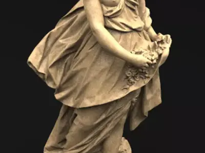 Flore Sculpture   3D model 3D print model