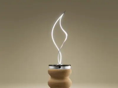 Feather Lamp Low-poly 3D model
