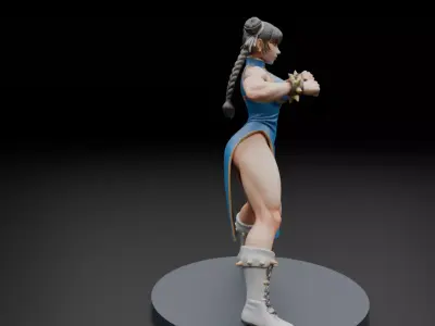 Chun-Li street fighter 3D print model