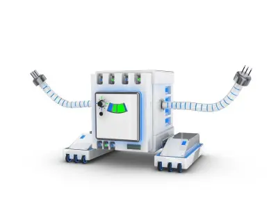 Funny Robot Character 3D model