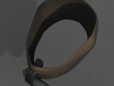 Gas mask helmet scifi fantasy armor hats military Low-poly 3D model