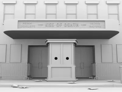 Old Cinema  3D model