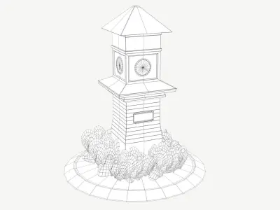 Clock Tower 3D model