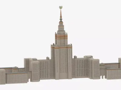 Moscow State University 3D model