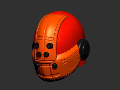 helmet high poly sculpt 3d printable ver 7 3D model 3D model 52