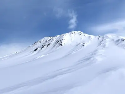 Snow Mountain 03 Low-poly 3D model