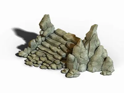 Capital - Garden - Rockery 04 3D model