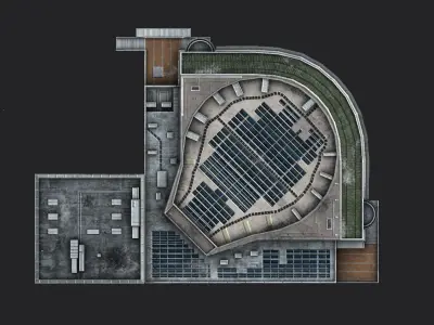 San Francisco Symphony Low-poly 3D model