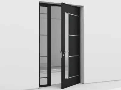 Aluminium door 150 3D model