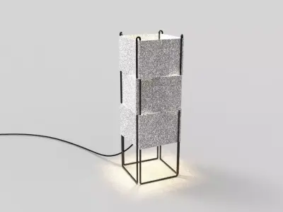 Felt Table Lamp Free 3D model