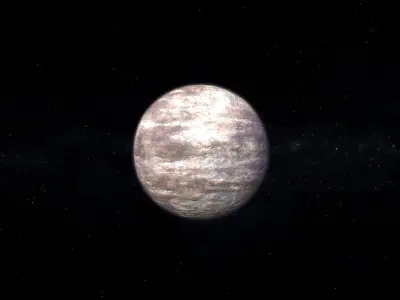 Barren Alien Planet 05 Low-poly 3D model