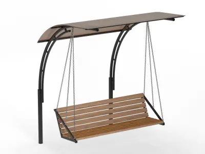 swing with canopy 3D model