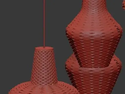 Lute Pendant Lights Pinterest 3D model